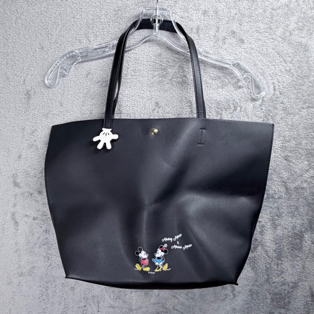 Disney Colors by Samantha Thavasa Tote Bag Women Large Black Mickey Minnie Mouse